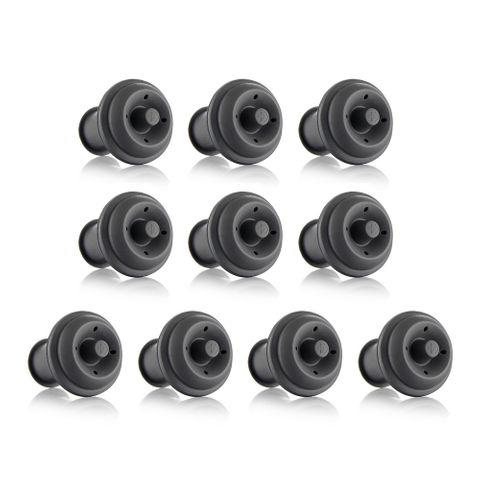 Vacu Vin Vacuum Wine Stopper 10 Piece Grey