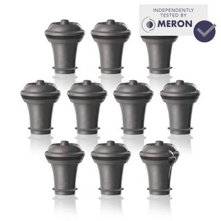 Vacu Vin Vacuum Wine Stopper 10 Piece Grey