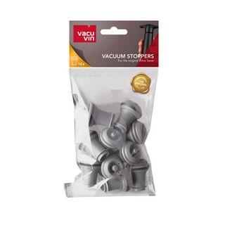 Vacu Vin Vacuum Wine Stopper 10 Piece Grey