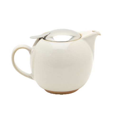 Zero Teapot 680ml Earth Natural White