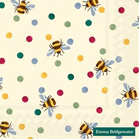 IHR Luncheon Bumble Bee and Polka Dots Emma Bridgewater