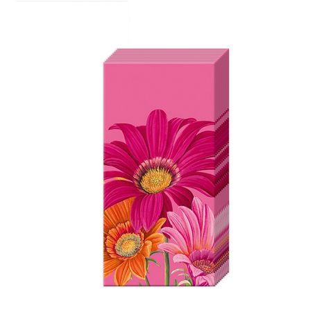 IHR Tissue Joyful Gerbera Pink