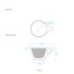 notNeutral Lino Espresso Cup & Saucer White 3oz 89ml