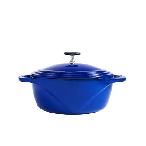 Lodge USA Enamel Dutch Oven 5.6L 28.5cm Smooth Sailing