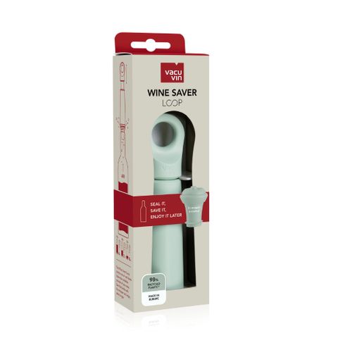 Vacu Vin Wine Saver Loop and Stopper Jade