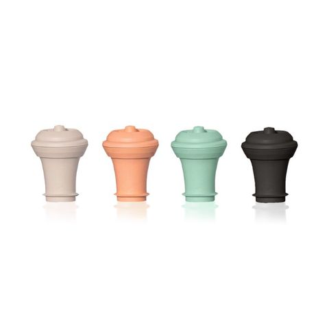Vacu Vin Loop Vacuum Wine Stopper 4 Pce Coloured