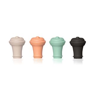 Vacu Vin Loop Vacuum Wine Stopper 4 Pce Coloured