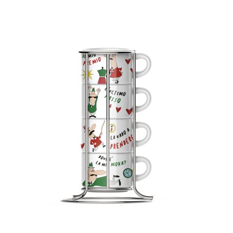 Bialetti Cappuccino 4 Cup Stack