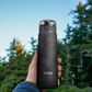 Zoku Stainless Sports Bottle 500ml Grey Topographic
