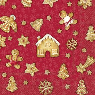 IHR Luncheon Santa's Favourite Cookies Red