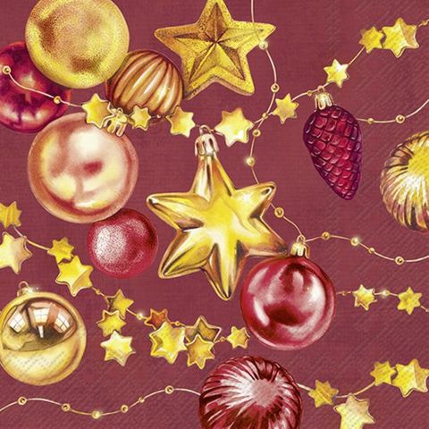 IHR Luncheon Christmas Sparkle Bordeaux