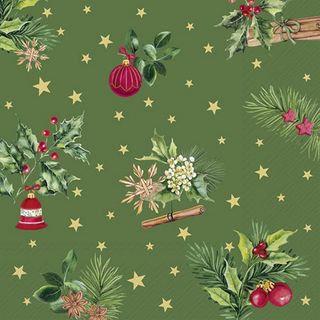 IHR Luncheon Christmas Elements Green