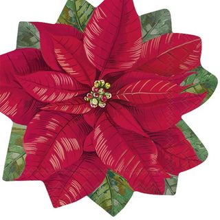 IHR Luncheon Elegant Poinsettia (Shaped)