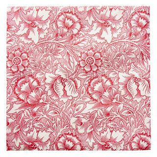 Havi Cocktail Napkin William Morris Pink & Poppy Red 24cm