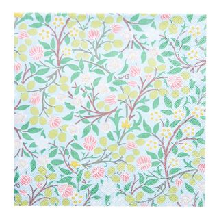 Havi Cocktail Napkin William Morris Clover Light Blue 24cm