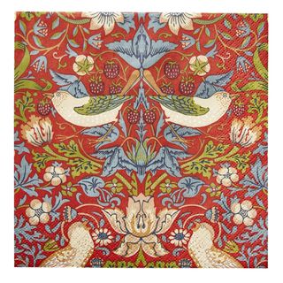 Havi Cocktail Napkin William Morris Strawberry Thief Red 24cm