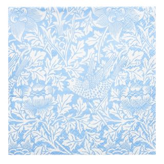 Havi Cocktail Napkin William Morris Bird & Anemone Light Blue 24cm