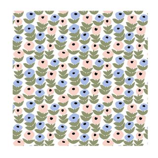 Havi Cocktail Napkin Flora Light Blue 24cm