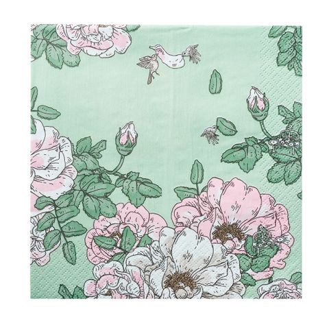 Havi Cocktail Napkin Juhannusmuistot Light Green 24cm