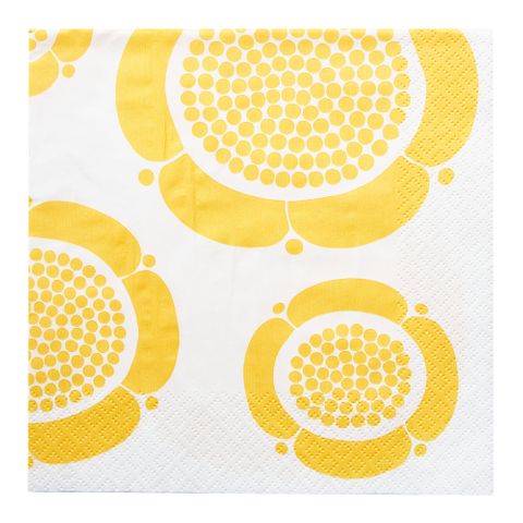 Havi Luncheon Napkin Sunnuntaiaamu Yellow 33cm