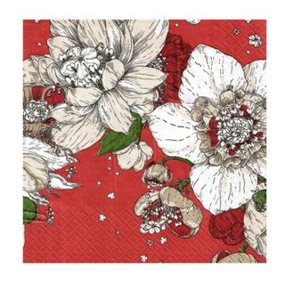Havi Luncheon Napkin Sydantalvi Red 33cm