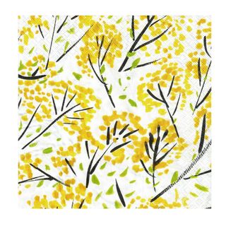 Havi Luncheon Napkin Onnenpensas Yellow 33cm