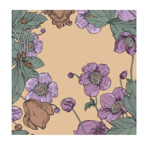 Havi Luncheon Napkin Syysvuokko Lilac 33cm
