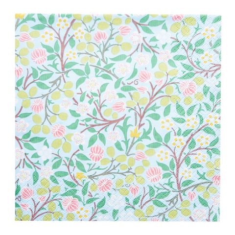 Havi Luncheon Napkin William Morris Clover Light Blue 33cm