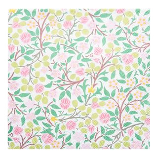 Havi Luncheon Napkin William Morris Clover Pink 33cm