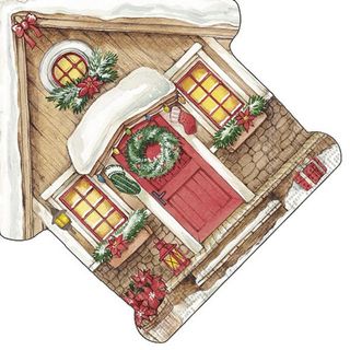 IHR Luncheon Festive House (Shaped)