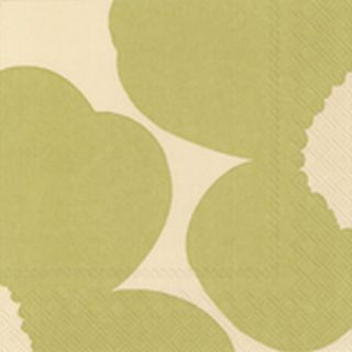 IHR Luncheon Marimekko Isot Unikko cream green