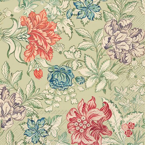 IHR Luncheon Rococo Silk Light Green V&A