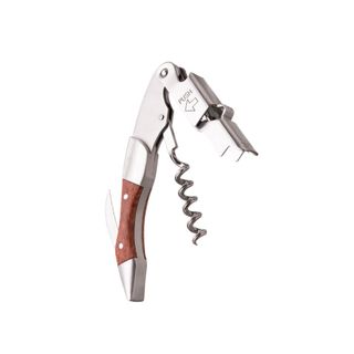 Vacu Vin Waiters Corkscrew Push Wood