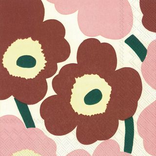 IHR Luncheon Marimekko Unikko Brown Rose