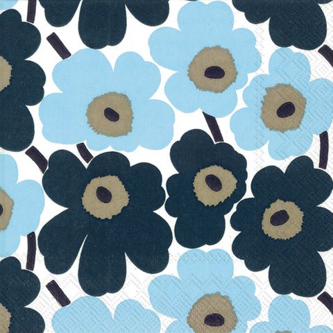 IHR Luncheon Marimekko Mini Unikko Blue