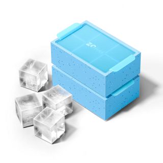 Zoku Blue Jumbo Ice Cube Tray Set of 2