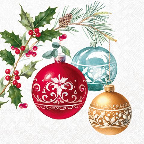 IHR Cocktail Three Christmas Baubles