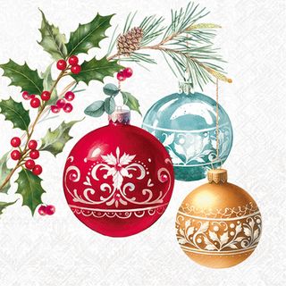 IHR Cocktail Three Christmas Baubles