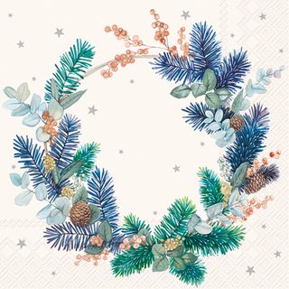 IHR Luncheon Elegant Wreath Cream