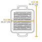 Lodge Chef Collection Square Grill Pan 28cm