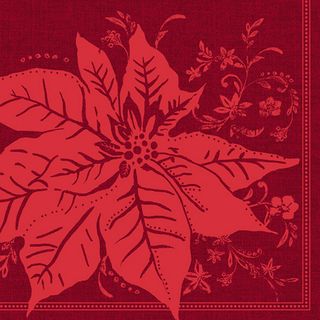 IHR Luncheon Splendid Poinsettia Red