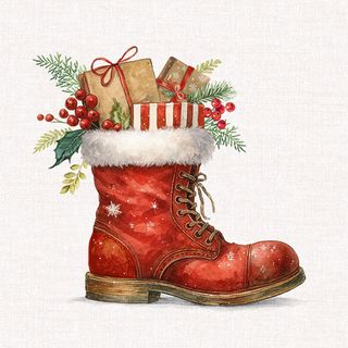 IHR Luncheon Christmas Boot Cream
