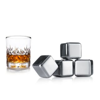 Vacu Vin Whiskey Stones Stainless Steel Set of 4