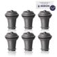 Vacu Vin Vacuum Wine Stopper 6 Piece Grey