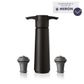 Vacu Vin Wine Saver Pump and 2 Stoppers Black