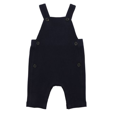 Bebe Perry Waffle Overall Navy