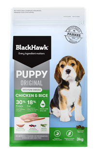 Black Hawk Puppy Medium Breed Chicken & Rice 3kg