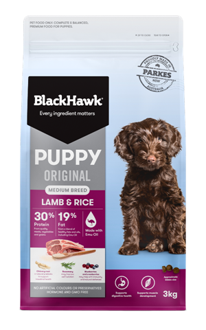 Black Hawk Puppy Medium Breed Lamb & Rice 20kg