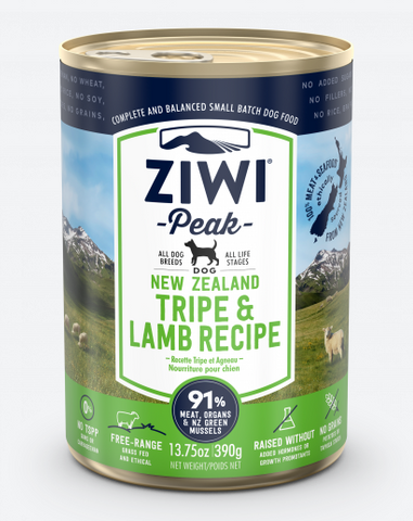 Ziwi Peak Dog Wet - Tripe & Lamb Recipe Canned 390g