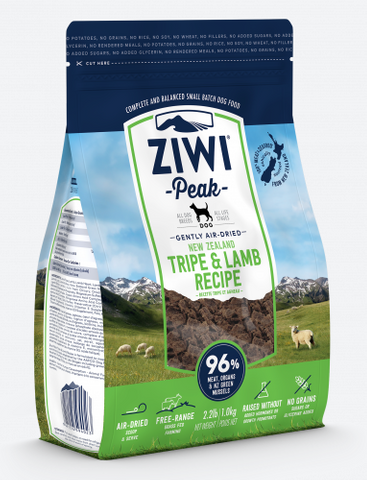 Ziwi Peak Dog Air Dried - Tripe & Lamb Recipe 1kg
